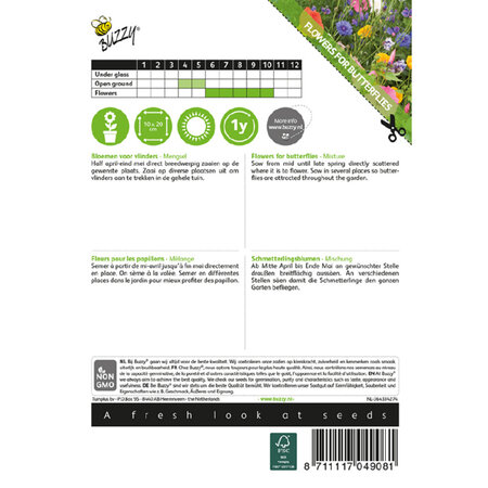 Buzzy Bloemen Voor Vlinders - Mix - Gemengde Bloemzaden Kopen? Garden-Select.com