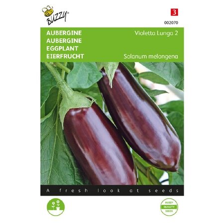 Buzzy Aubergine - Violetta Lunga 2 - Italiaanse Ras - Groentezaden Online Kopen? Garden-Select