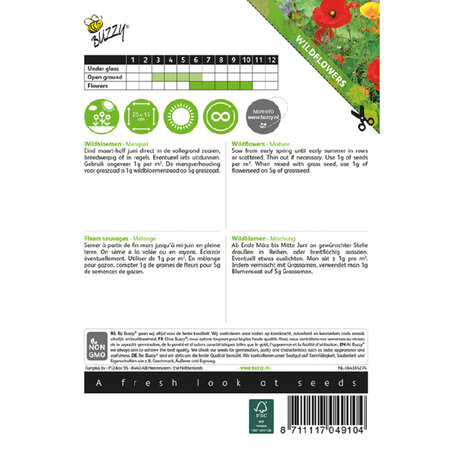 Buzzy Wildflowers - Mix - Buy Mixed Flower Seeds Online? Garden-Select.com