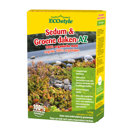 ECOstyle Sedum & Green Roofs - AZ 1.6 Kg. - For 20 m2 - Garden Select