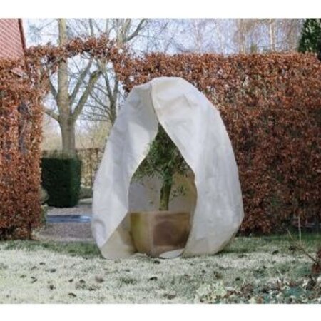 Protective Cover / Winter Cover - Beige With Zipper - Ø200cm x 2,5mt