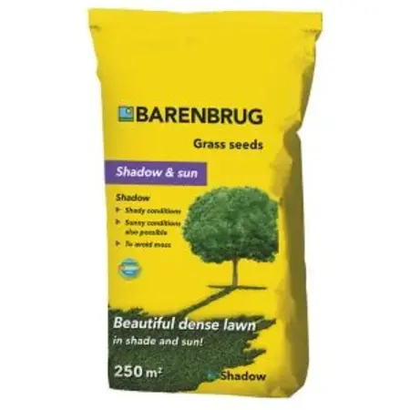 Barenbrug Schatten - Schatten und Sonne 1 Kg. - Grassamenmischung für schattige Plätze - 50 m2