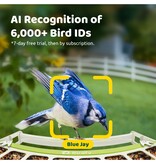 Birdfy Metaal voederhuisje met ingebouwde camera en zonnepaneel