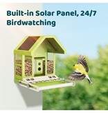 Birdfy Metal bird feeder with built-in camera and solar panel