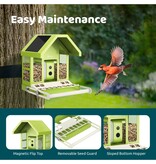 Birdfy Metal bird feeder with built-in camera and solar panel