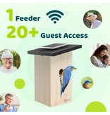 Birdfy Vogelhuisje Ebony Lite - Met Webcam - Uit Voorraad Leverbaar en Gratis Bezorging