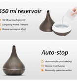 Aroma Diffuser – Lotus Pro – Dunkles Holz mit LED-Beleuchtung – Garden Select