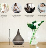Aroma Diffuser - Lotus Pro - Dark Wood with LED Lighting - Garden Select