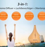 Aroma Diffuser – Lotus Pro – Light Wood – Mit LED-Beleuchtung – Garden Select