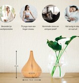 Aroma Diffuser - Lotus Pro - Light Wood - With LED Lighting - Garden Select