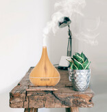 Aroma Diffuser – Lotus Pro – Light Wood – Mit LED-Beleuchtung – Garden Select