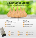 Aroma Diffuser – Lotus Pro – Light Wood – Mit LED-Beleuchtung – Garden Select