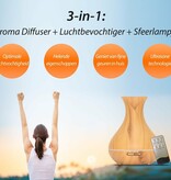 Aroma Diffuser – Vitality Pro – Light Wood – Luxusausführung – Mit LED-Beleuchtung