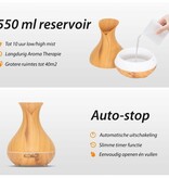 Aroma Diffuser - Vitality Pro - Light Wood - Luxe Uitvoering - Met Led Verlichting
