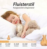 Aroma Diffuser - Vitality Pro - Light Wood - Luxe Uitvoering - Met Led Verlichting