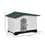 Topmast Hondenhok Rooftop - 111 x 84 x 80 cm - Kunststof - Hondenhok Voor Buiten