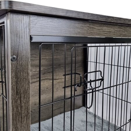 Topmast FurNiture Dog Crate - 98 x 65 x 68 cm - With Crate Mat - Garden Select