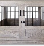 Topmast Rustikale Luxusbank – 79 x 57 x 62 cm – Mittel – Grau verwittert – Garden Select