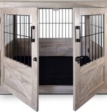 Topmast Luxurious Rustic Dog Crate - 98 x 71 x 79 cm - Large - Garden Select