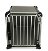 Topmast Premium Aluminum Pet Box + Lock - 90 x 55 x 65 cm - For Dogs - Garden Select