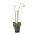 Kunstplant phalaenopsis orchidee - Wit - Hoogte 55cm