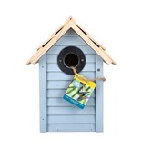 Vogelhuisje - Strandhuis Aruba Blauw met Vogelvoer - Garden Select
