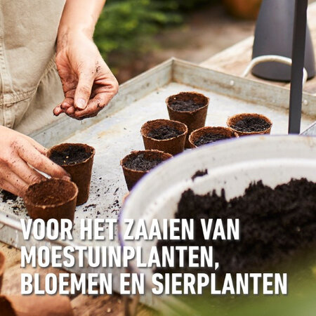 Compo Sana zaai & stekgrond 20 lt - Voor goede wortelontwikkeling en gelijkmatige kieming.