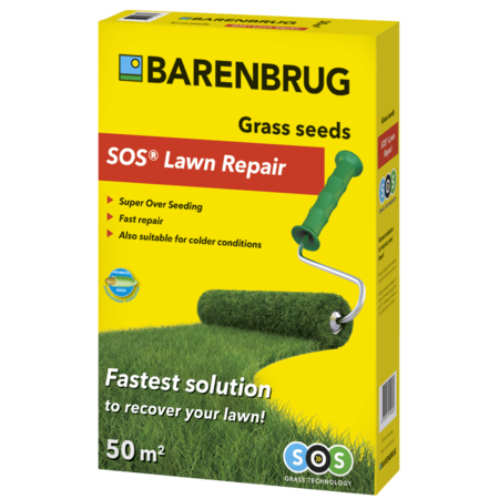 Barenbrug Grass Seed - SOS Lawn Repair (Recovery) 1 kg - Super Fast Recovery in the Winter Period