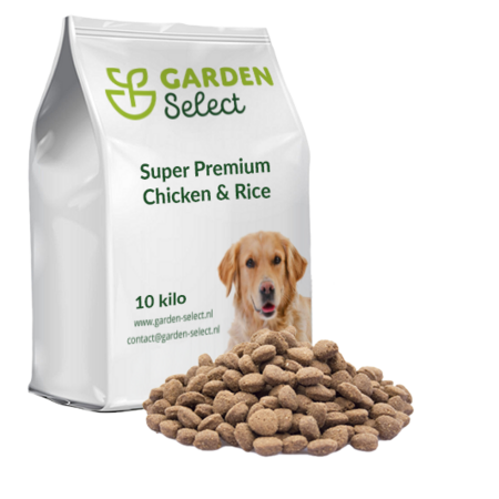 Super Premium Kip & Rijst - 10 kg - Volwassen Honden - Alle Rassen - Garden Select