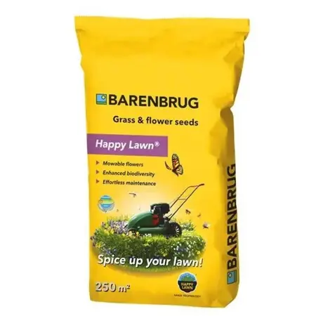 Barenbrug  Happy Lawn 5 kg – 250 m² – Rasen, Blumen und Kräuter – Garden Select