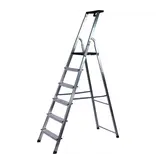 Maxall Huishoudtrap 128 cm 6 Tredes Aluminium - Garden Select