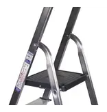 Maxall Household ladder 128 cm 6 steps aluminum - Garden Select