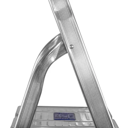 Maxall Household ladder 128 cm 6 steps aluminum - Garden Select