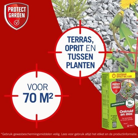Protect Garden Flash against weeds - 510 ml - Concentrate against weeds on the terrace