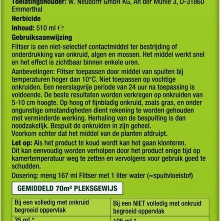 Protect Garden Flitser tegen onkruid - 510 ml - Concentraat Tegen Onkruid Op Terras