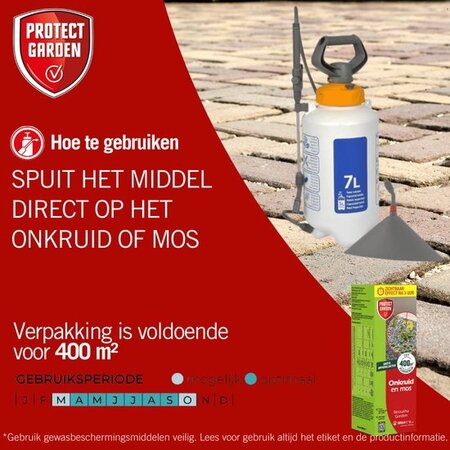 Protect Garden Beloukha Garden 900 ml - 400 m2 - Against Weeds and Moss - Garden Select