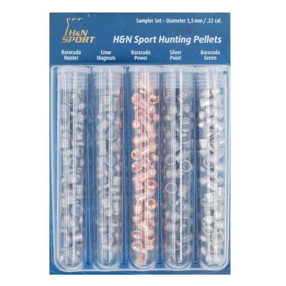 Haendler & Natermann H&N Sampler Kit .22 Sport & Hunting Pellets - 5 types Haendler & Natermann H&N Sampler Kit .22 Sport & Hunting Pellets - 5 types