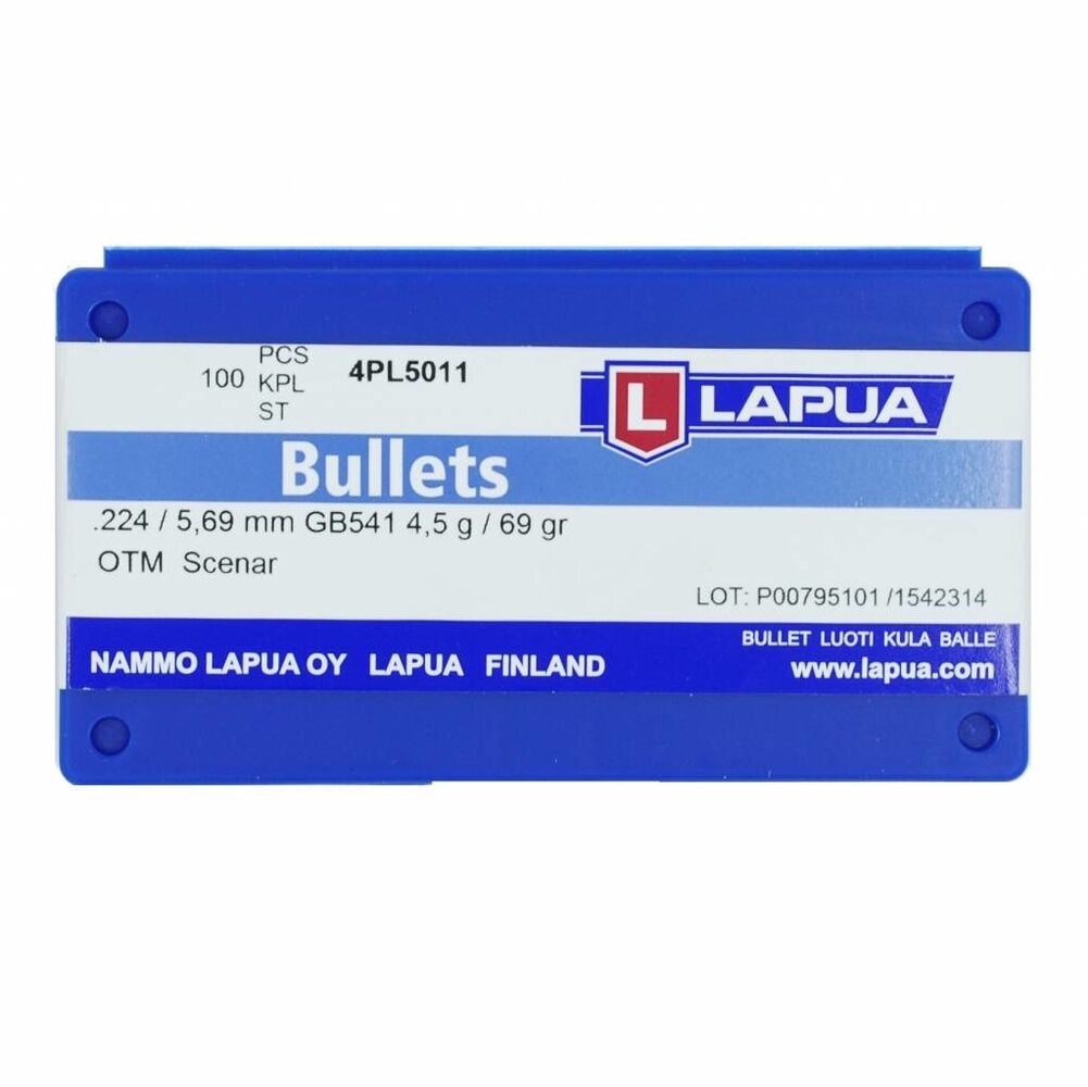 Lapua Lapua Scenar Bullets .223 69gr Lapua Lapua Scenar Bullets .223 69gr