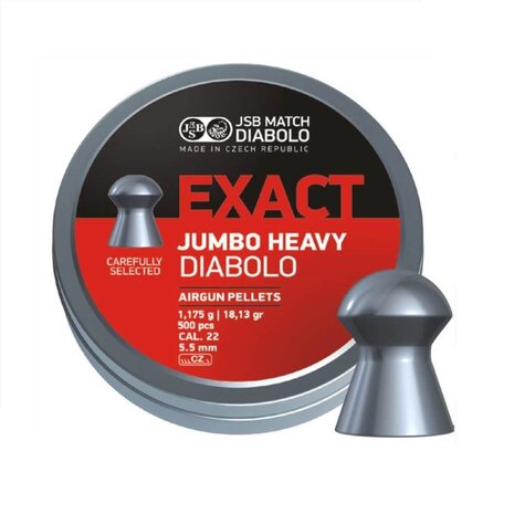 JSB JSB Exact Jumbo Heavy Diabolo 5,52mm 18,13gr JSB JSB Exact Jumbo Heavy Diabolo 5,52mm 18,13gr