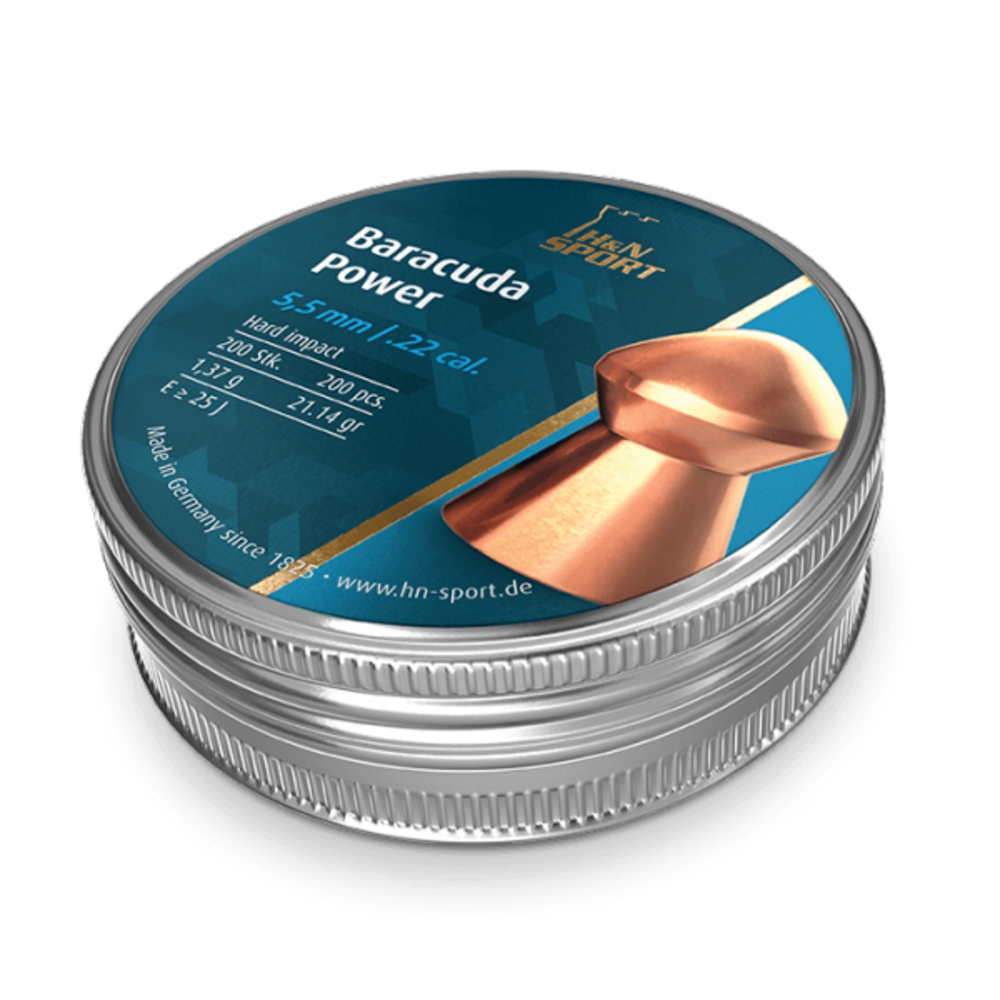 Haendler & Natermann H&N Baracuda Power 5,5 mm 21,14 gr - 200 stuks Haendler & Natermann H&N Baracuda Power 5,5 mm 21,14 gr - 200 stuks