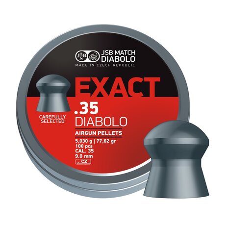 JSB JSB Exact Diabolo 9.00 mm / .35 81.02 gr – 100 pcs. JSB JSB Exact Diabolo 9.00 mm / .35 81.02 gr – 100 pcs.