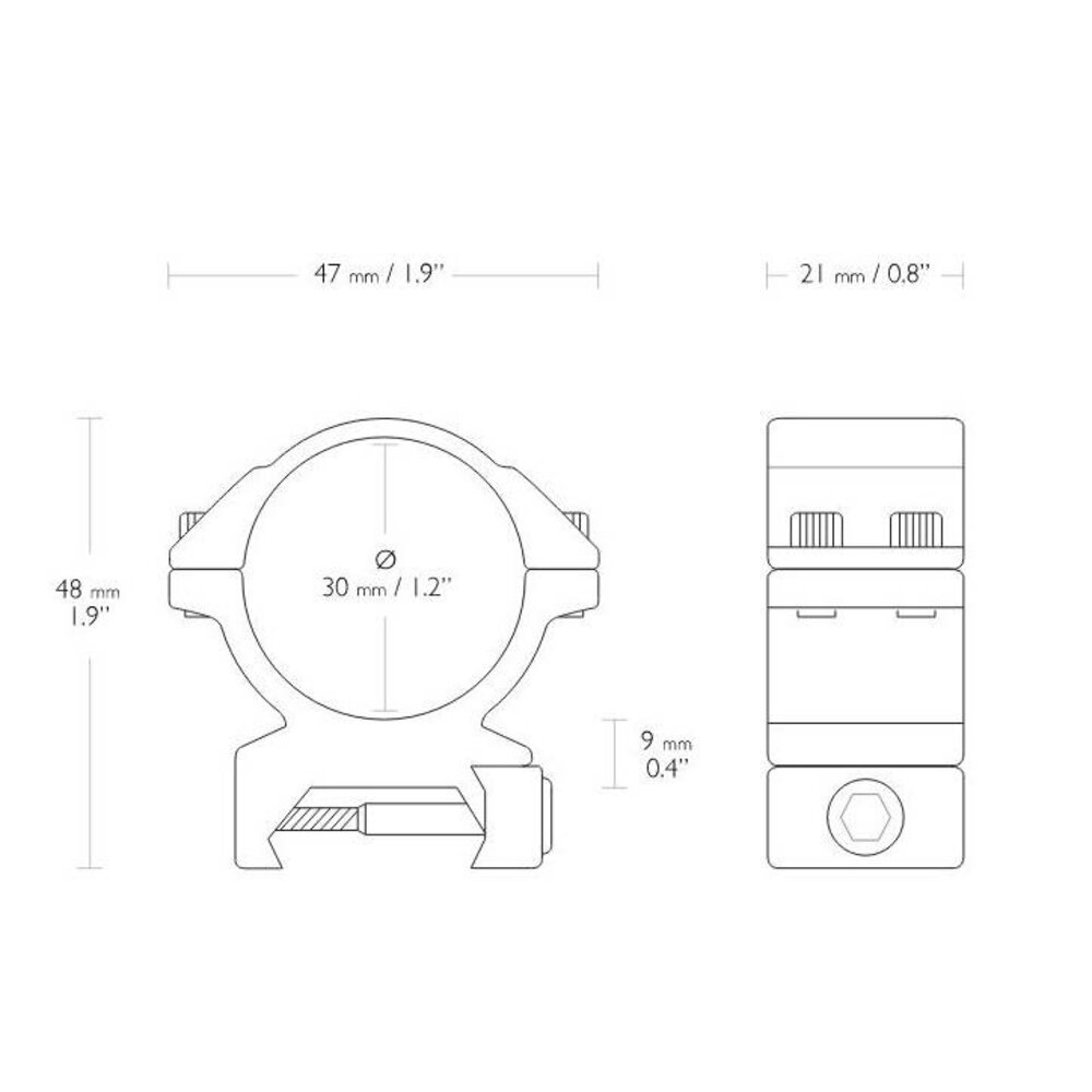 Hawke Hawke Match Montage 30 mm Weaver Medium Hawke Hawke Match Montage 30 mm Weaver Medium