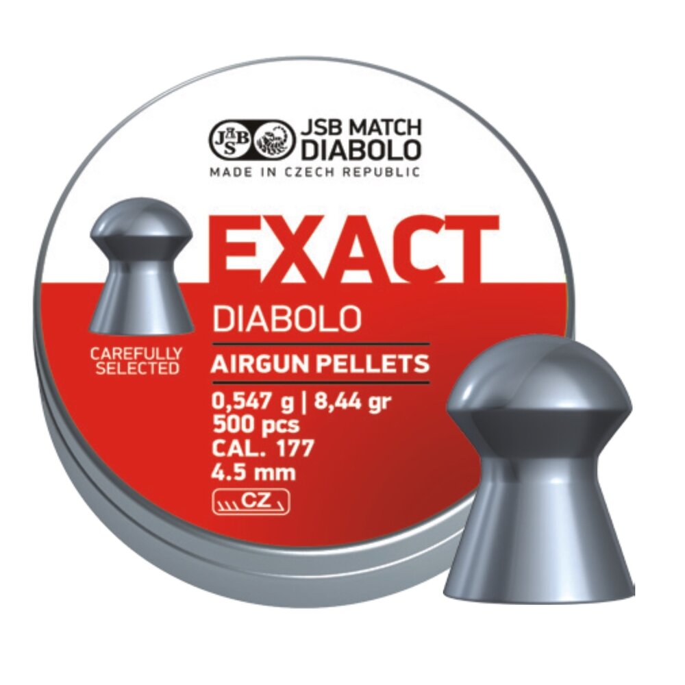 JSB JSB Exact Diabolo 4.50 mm 8.44 gr – 500 pcs. JSB JSB Exact Diabolo 4.50 mm 8.44 gr – 500 pcs.