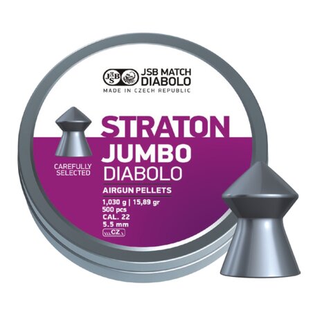 JSB JSB Straton Jumbo Diabolo 5.50 mm 15.89 gr – 500 pcs JSB JSB Straton Jumbo Diabolo 5.50 mm 15.89 gr – 500 pcs