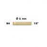 Poetsstok Adapter Niebling M4 binnendraad - 1/8" binnendraad Poetsstok Adapter Niebling M4 binnendraad - 1/8" binnendraad