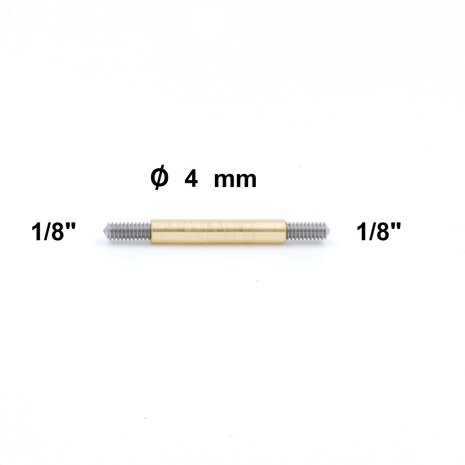 Poetsstok Adapter Dewey 1/8" buitendraad - 1/8" buitendraad Poetsstok Adapter Dewey 1/8" buitendraad - 1/8" buitendraad