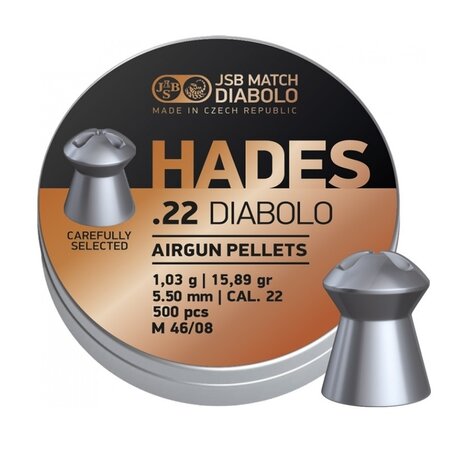 JSB JSB Hades Diabolo 5,5 mm 15,89 gr – 500 stuks JSB JSB Hades Diabolo 5,5 mm 15,89 gr – 500 stuks