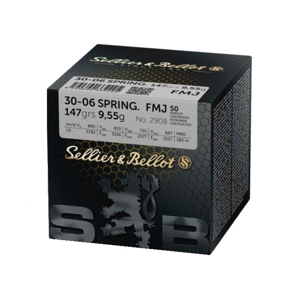Sellier & Bellot Sellier & Bellot 30-06 Springfield FMJ 147grain Sellier & Bellot Sellier & Bellot 30-06 Springfield FMJ 147grain