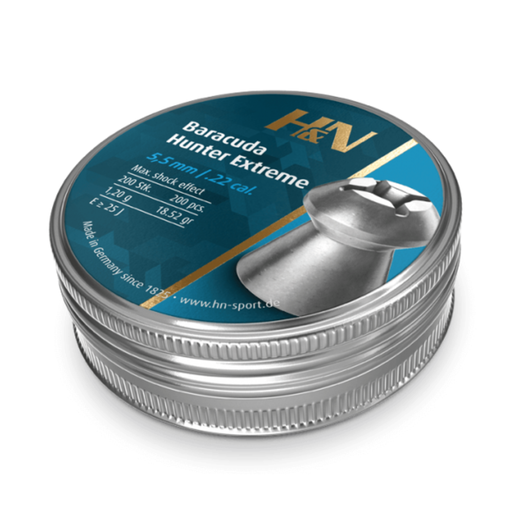 Haendler & Natermann H&N Baracuda Hunter Extreme .22 18.52 gr - 200 pcs Haendler & Natermann H&N Baracuda Hunter Extreme .22 18.52 gr - 200 pcs