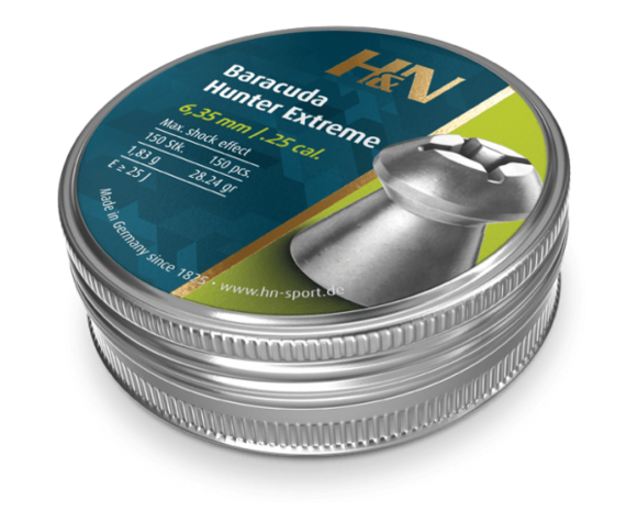 Haendler & Natermann H&N Baracuda Hunter Extreme .25 28.24 gr airgun pellets - 150 pcs Haendler & Natermann H&N Baracuda Hunter Extreme .25 28.24 gr airgun pellets - 150 pcs